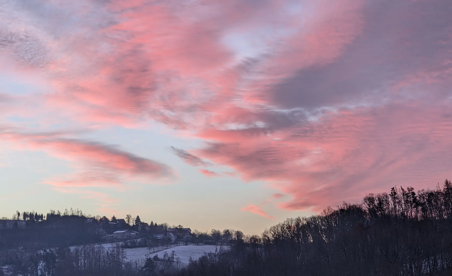 Hintergrund Herbst, Winter Sonnenaufgang